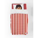 Playmobil Striped Children's Bedding Set - Red