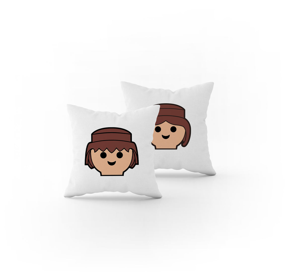 Completo letto per bambini a righe Playmobil - Rosso