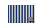 Tapis De Bain Playmobil À Rayures - Bleu