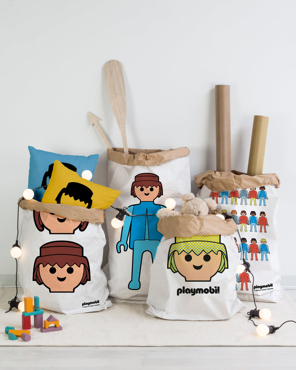 Set De 2 Sacs De Rangement Playmobil Boy - Multicolore
