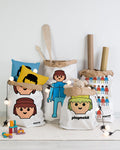 Set De 2 Sacs De Rangement Playmobil Boy - Multicolore
