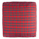 Pouf Carré Cottage - Rouge