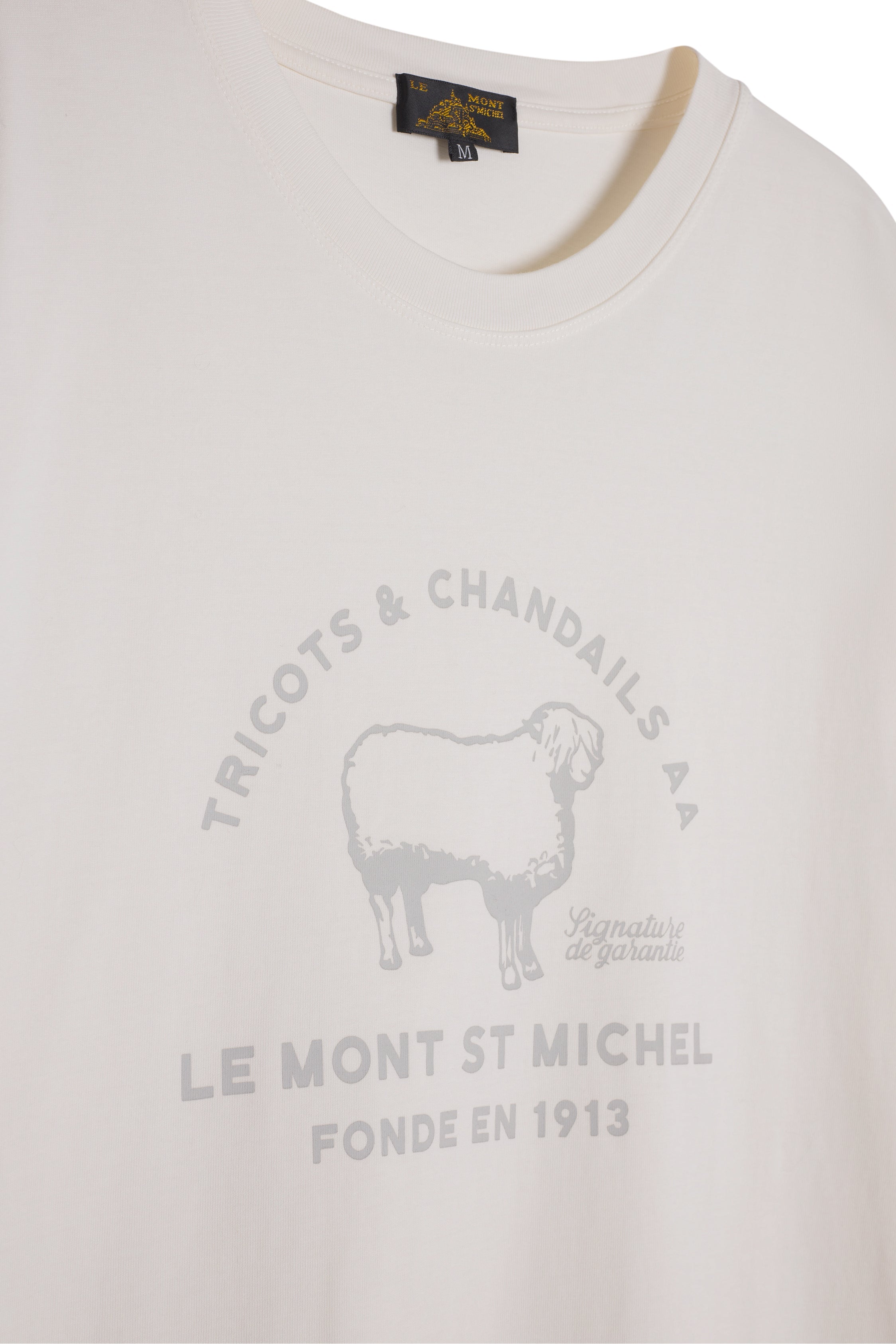 T-Shirt Graphique Délavé - Off White - Homme