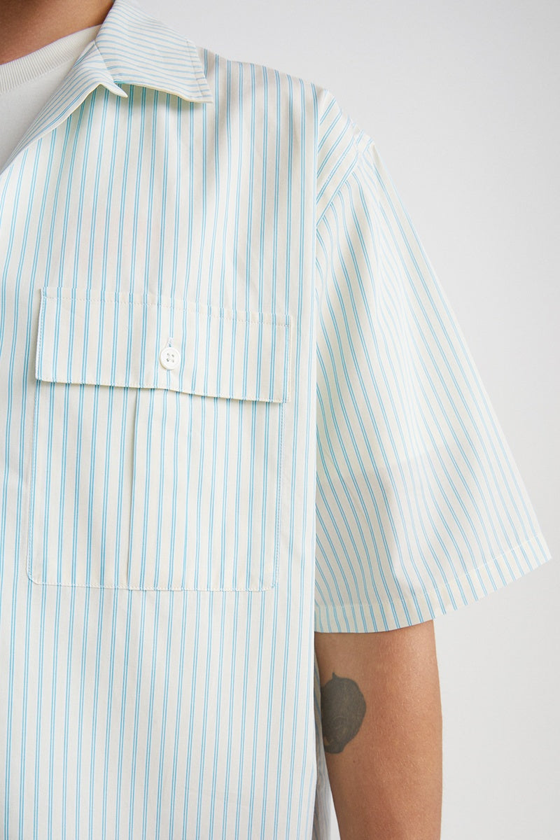 The Kooples - Chemise Ecru Et Turquoise - Homme