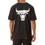 Tee-Shirt New Era Distressed Oversize Chicago Bulls