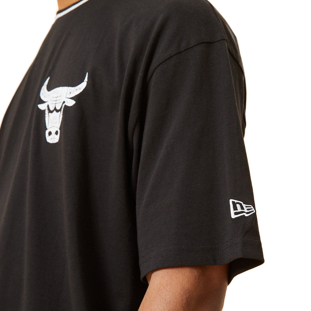 Tee-Shirt New Era Distressed Oversize Chicago Bulls