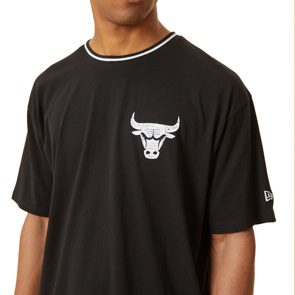 Tee-Shirt New Era Distressed Oversize Chicago Bulls