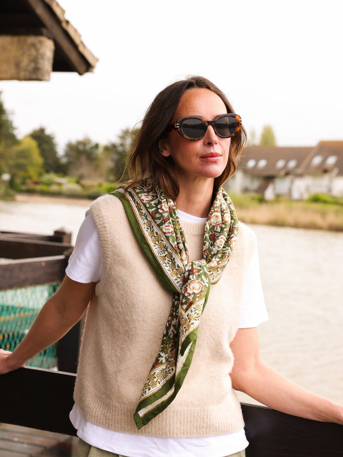 Foulard Adulte New Delhi Vert