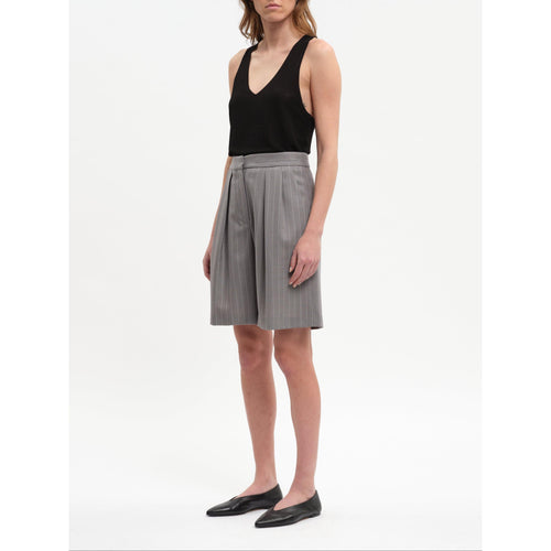 Short Stuart Grey Stripes