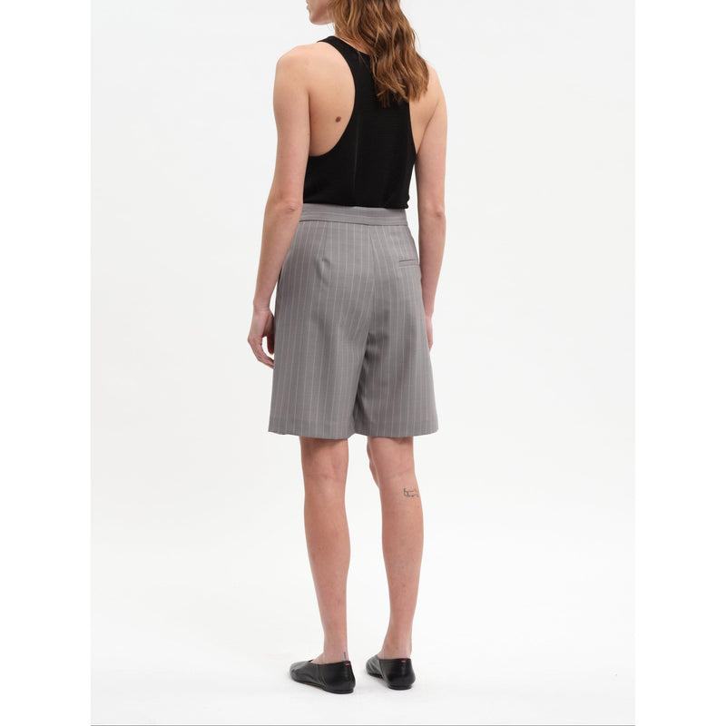 Short Stuart Grey Stripes
