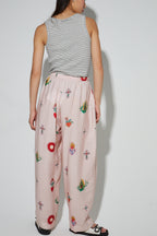 Pantalon Alma Imprimé Madone Fabriqué En Italie