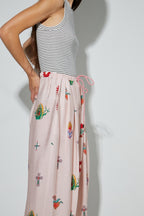Pantalon Alma Imprimé Madone Fabriqué En Italie