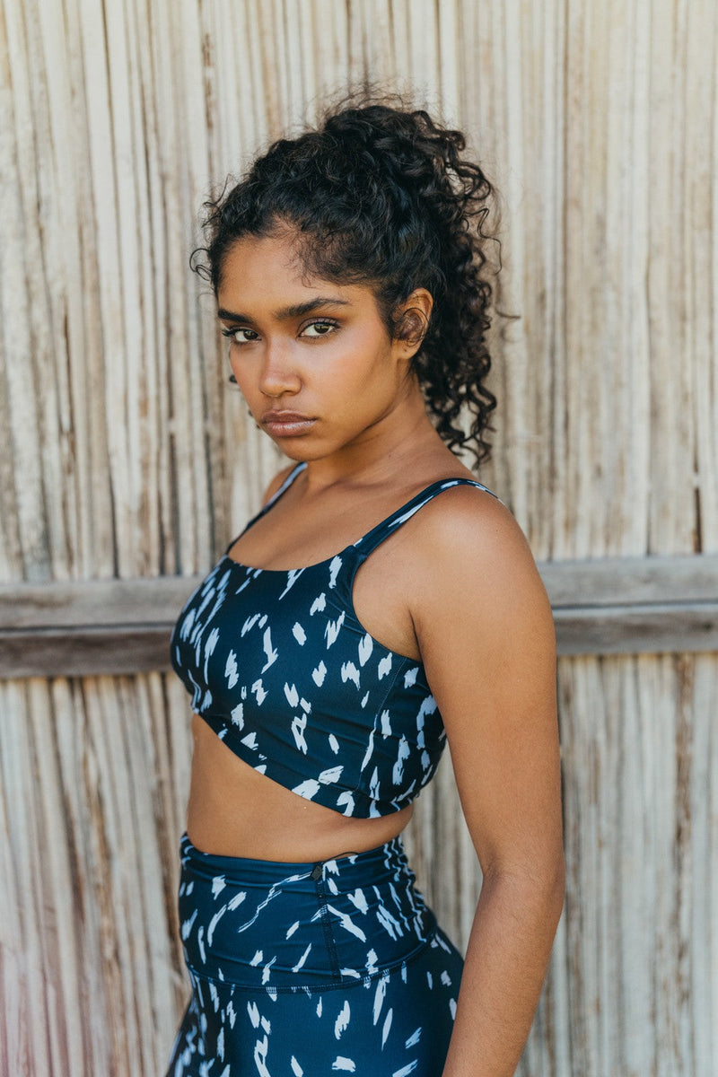 Brassière Alex Chakra Bleu Et Blanc