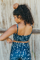Brassière Alex Chakra Bleu Et Blanc
