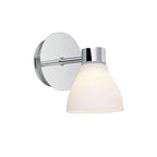 Lampe Murale - Cassis - 1 Ampoule - Chrome & Opal