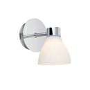 Lampe Murale - Cassis - 1 Ampoule - Chrome & Opal