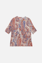 Top Martial Paisley - estampado DENIM