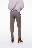 Pantalon Cigarette En Lainage Prince De Galles