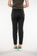 Pantalon Chambry Cigarette En Lainage Vert