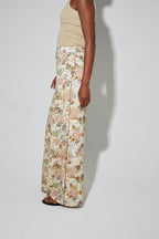 Pantalon Charlie, Toile Esprit Denim Vintage Flower Fabriqué En Italie