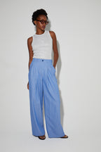 Pantalon Astrid Éclat Bleu, Fabriqué En Italie