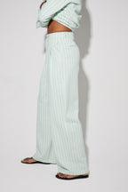Pantalon Astrid Éclat Menthe, Fabriqué En Italie