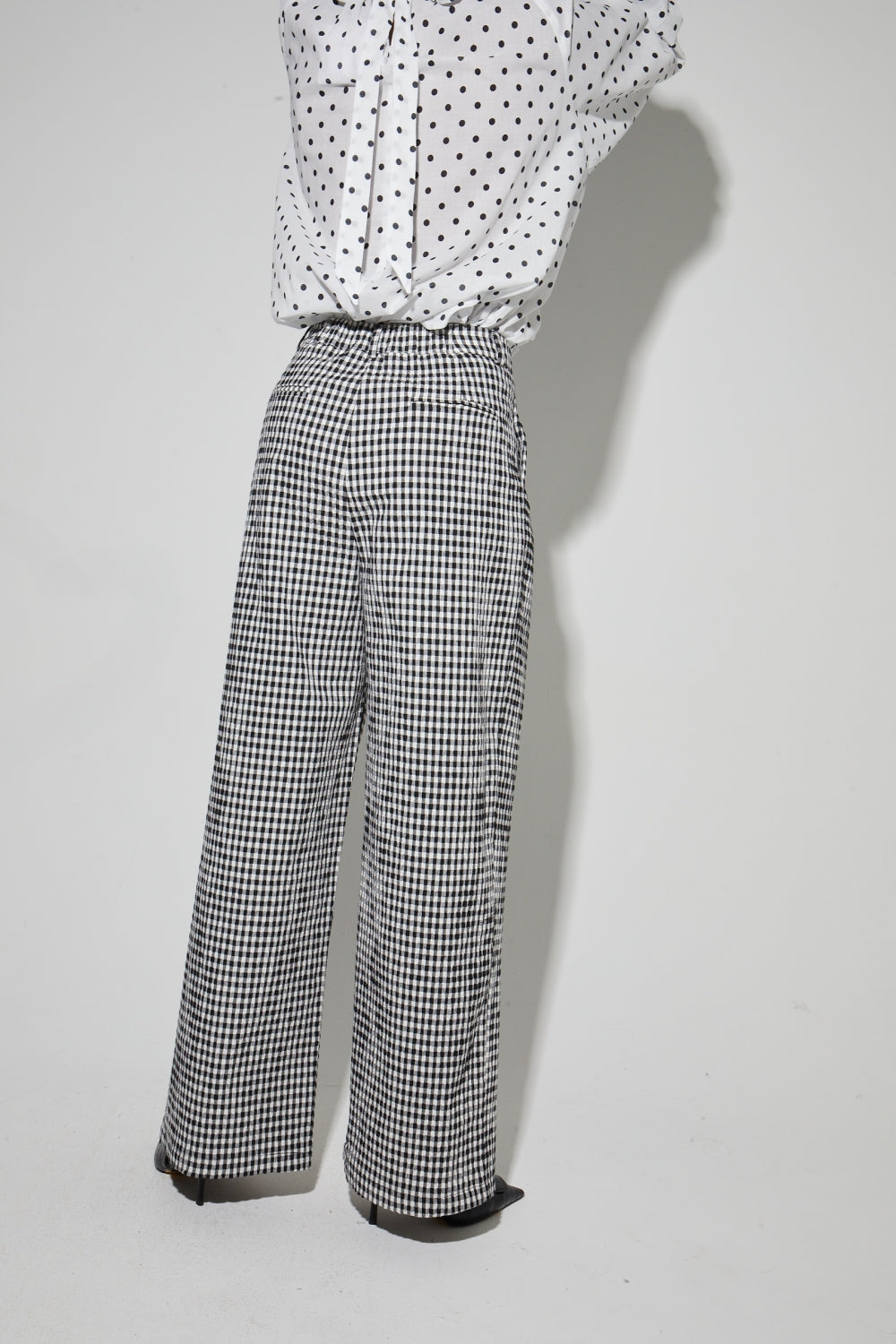 Pantalon Elsa Vichy Fabriqué En Italie