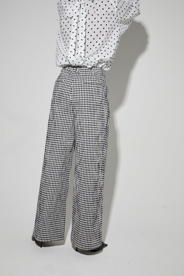 Pantalon Elsa Vichy Fabriqué En Italie