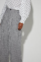 Pantalon Elsa Vichy Fabriqué En Italie