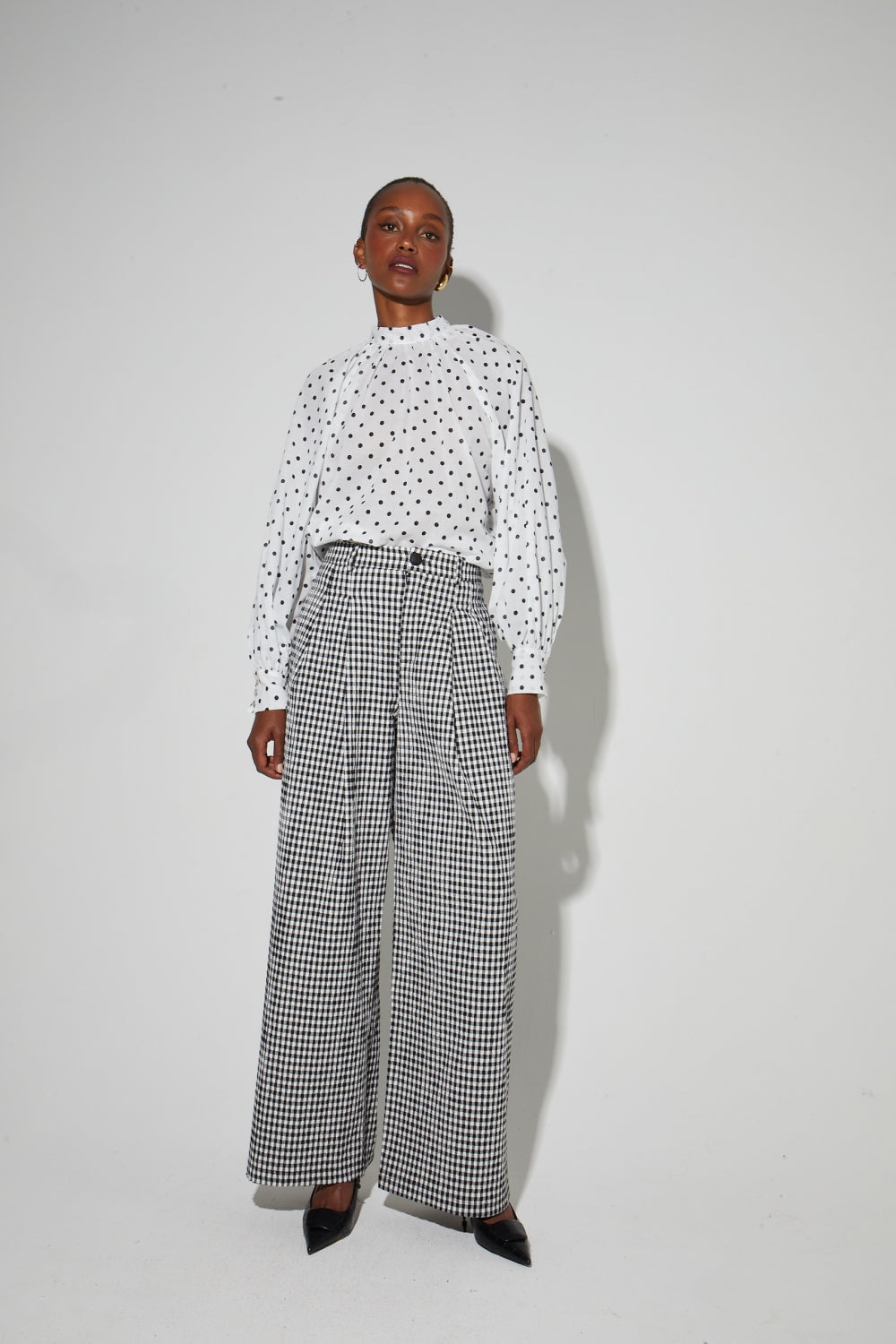 Pantalon Elsa Vichy Fabriqué En Italie