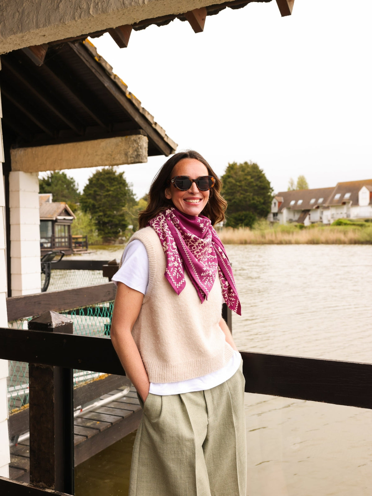 Foulard Adulte Mysore Bandana Violet