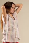 Poncho fille - Tobago- Rainbow