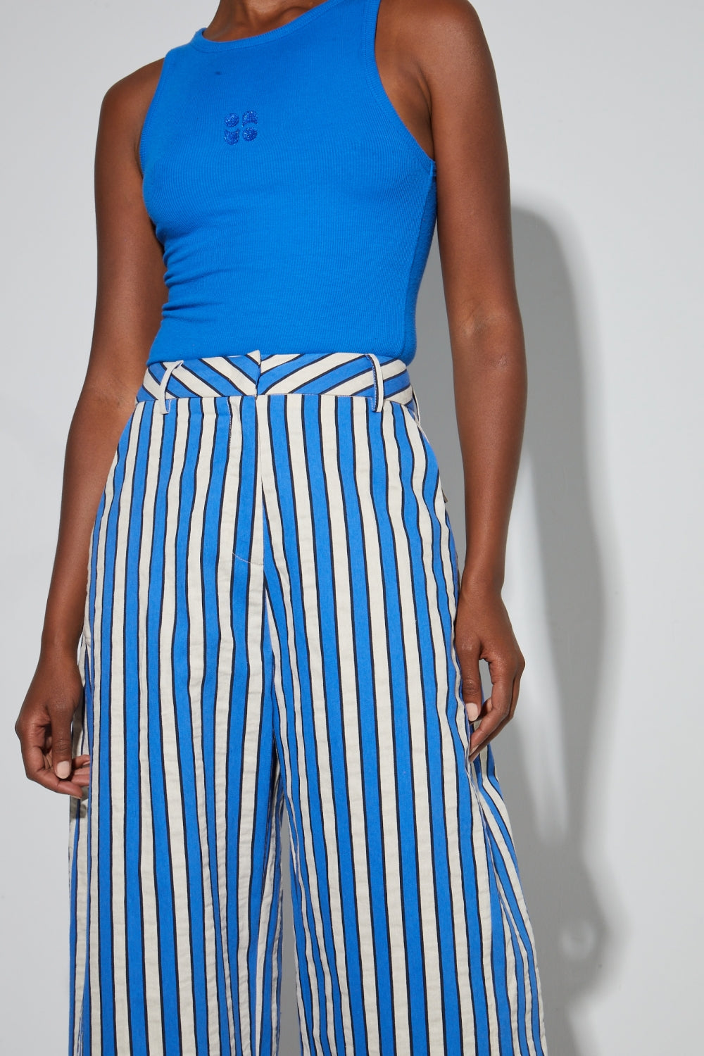 Pantalon Rivieria Blue Fabriqué En Italie