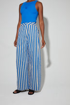 Pantalon Rivieria Blue Fabriqué En Italie