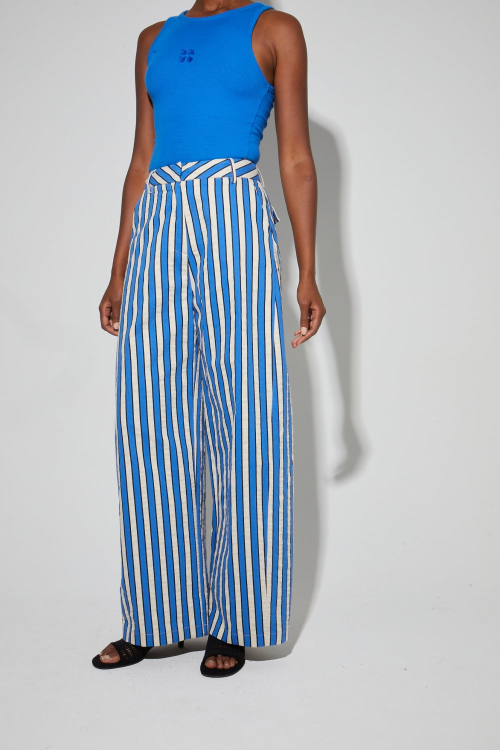 Pantalon Rivieria Blue Fabriqué En Italie