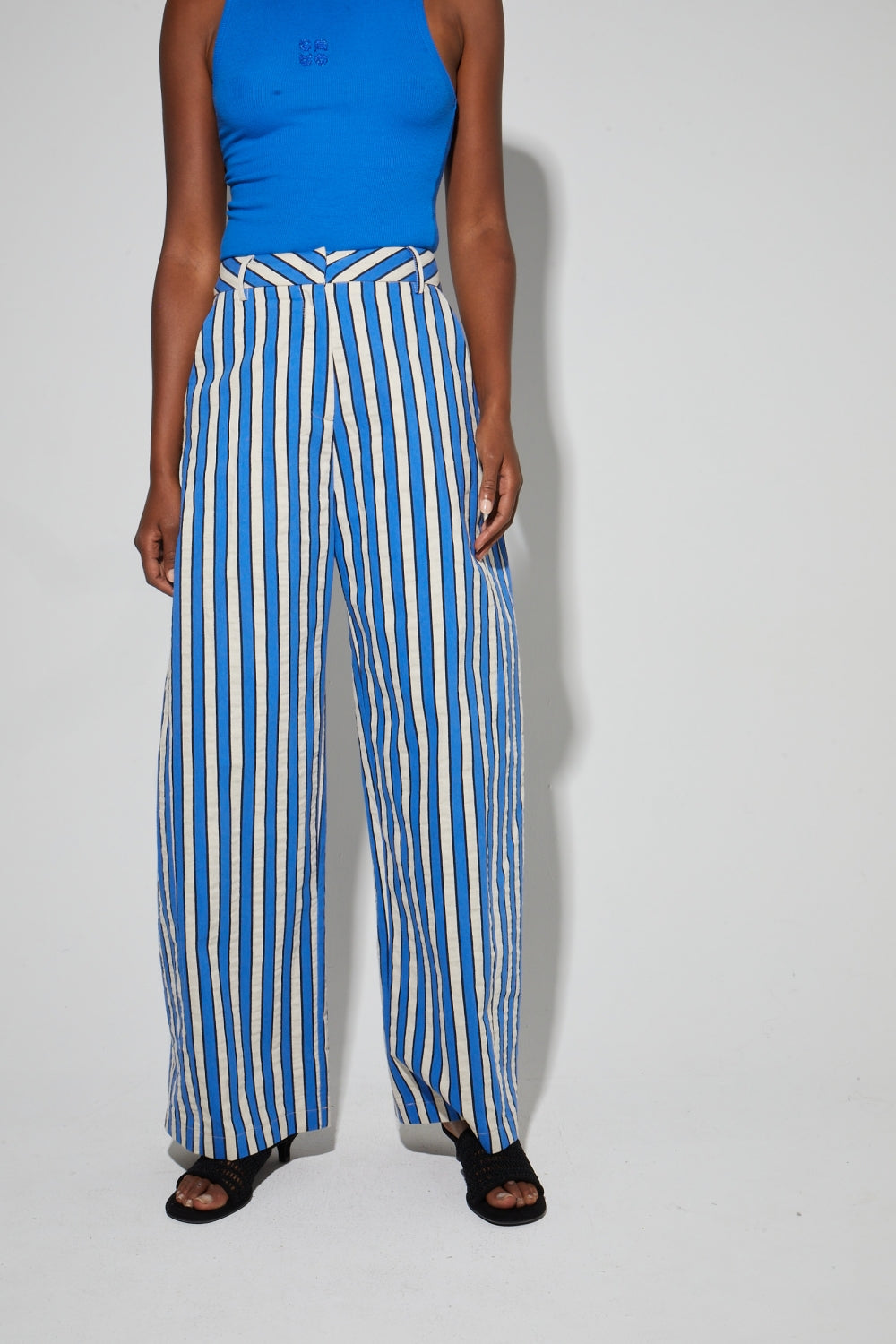 Pantalon Rivieria Blue Fabriqué En Italie