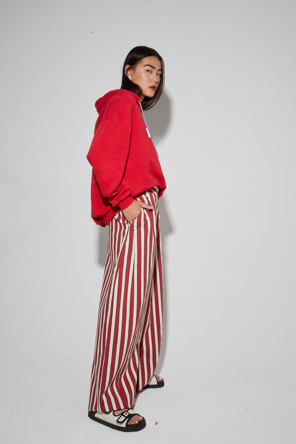 Pantalon Rio Riviera Red Fabriqué En Italie