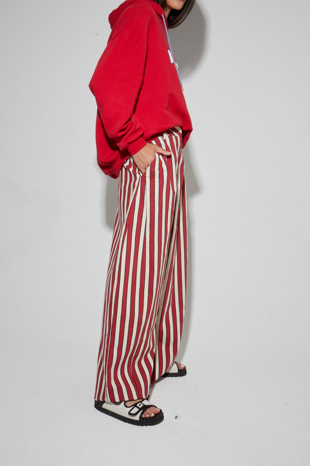 Pantalon Rio Riviera Red Fabriqué En Italie