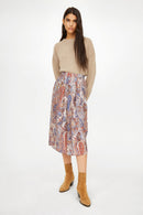 Walker Paisley skirt - DENIM print