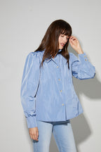 Parka Liv Bleu Denim, Fabriqué En Italie
