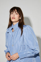 Parka Liv Bleu Denim, Fabriqué En Italie
