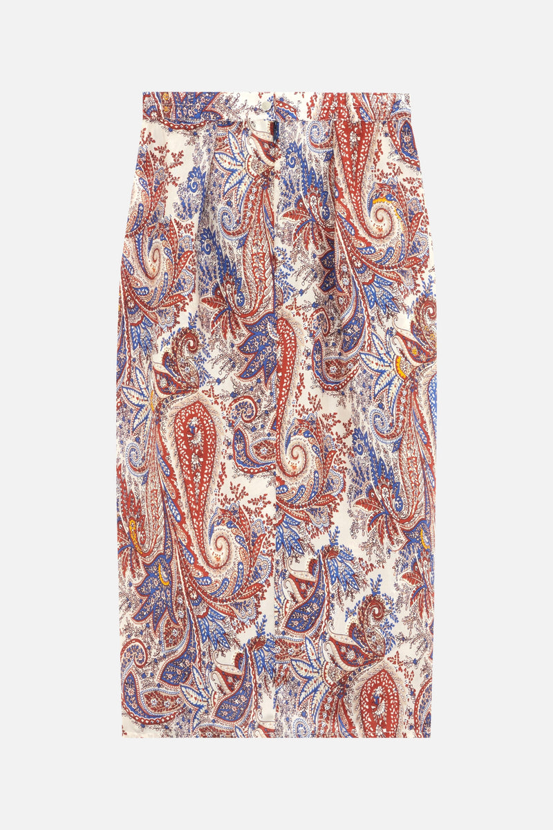 Walker Paisley skirt - DENIM print