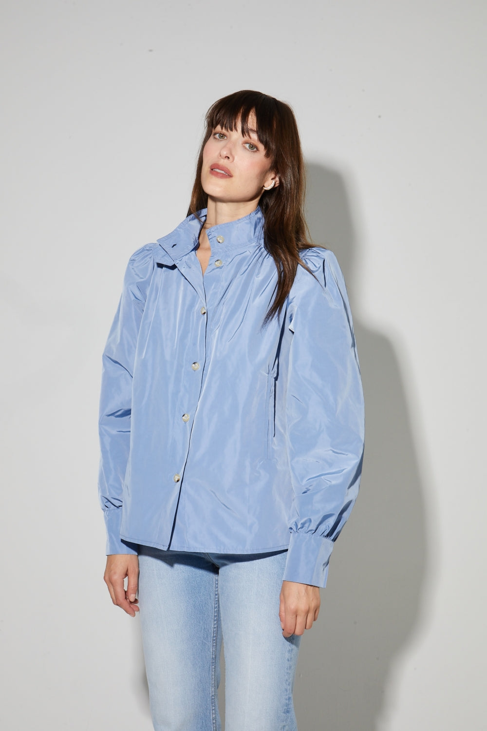 Parka Liv Bleu Denim, Fabriqué En Italie