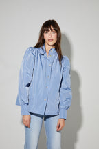 Parka Liv Bleu Denim, Fabriqué En Italie
