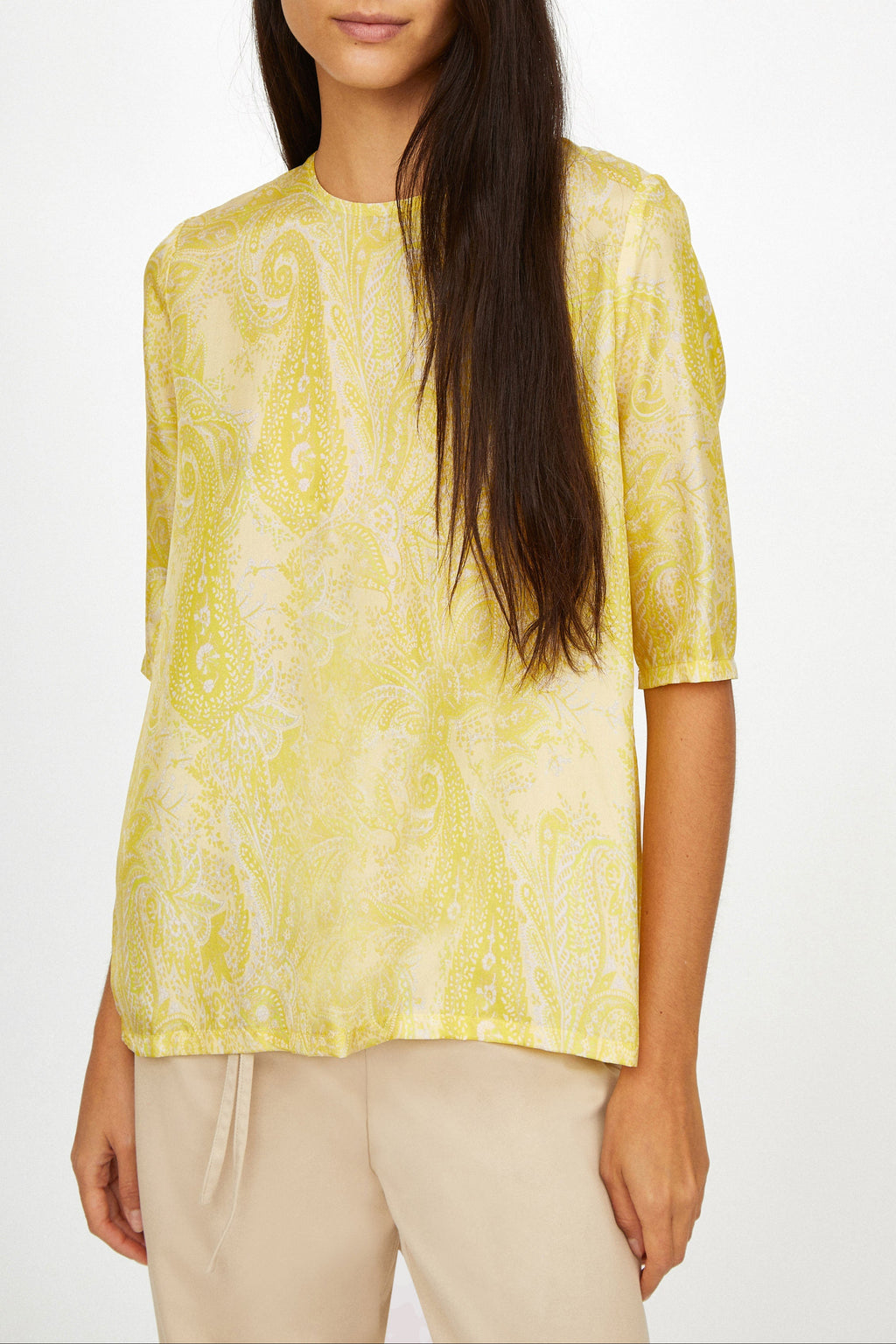 Top Martial Paisley - estampado DENIM