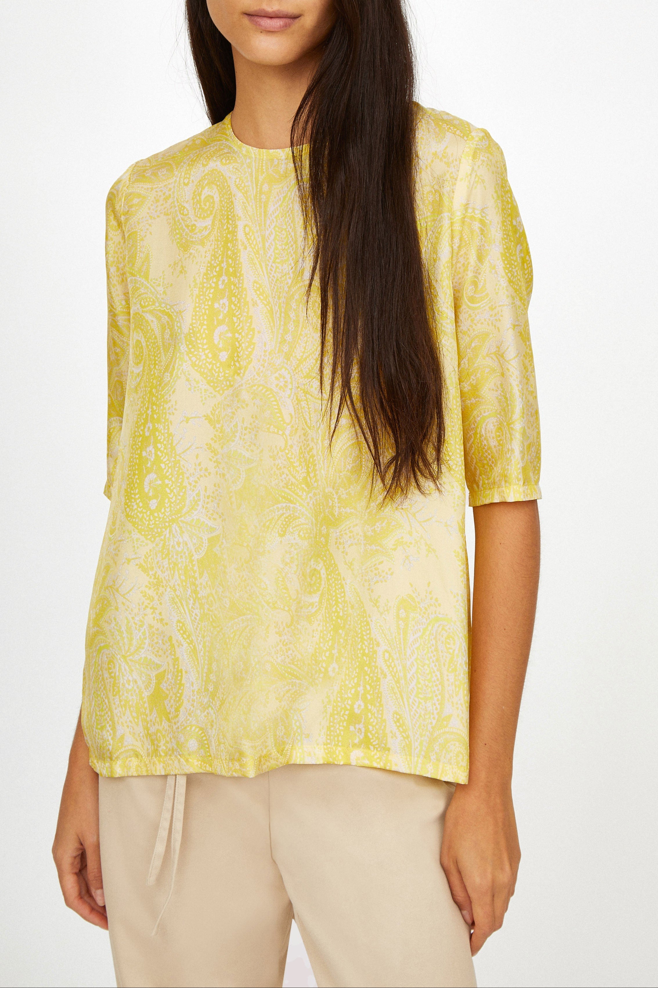 Top Martial Paisley - estampado DENIM