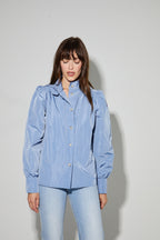 Parka Liv Bleu Denim, Fabriqué En Italie