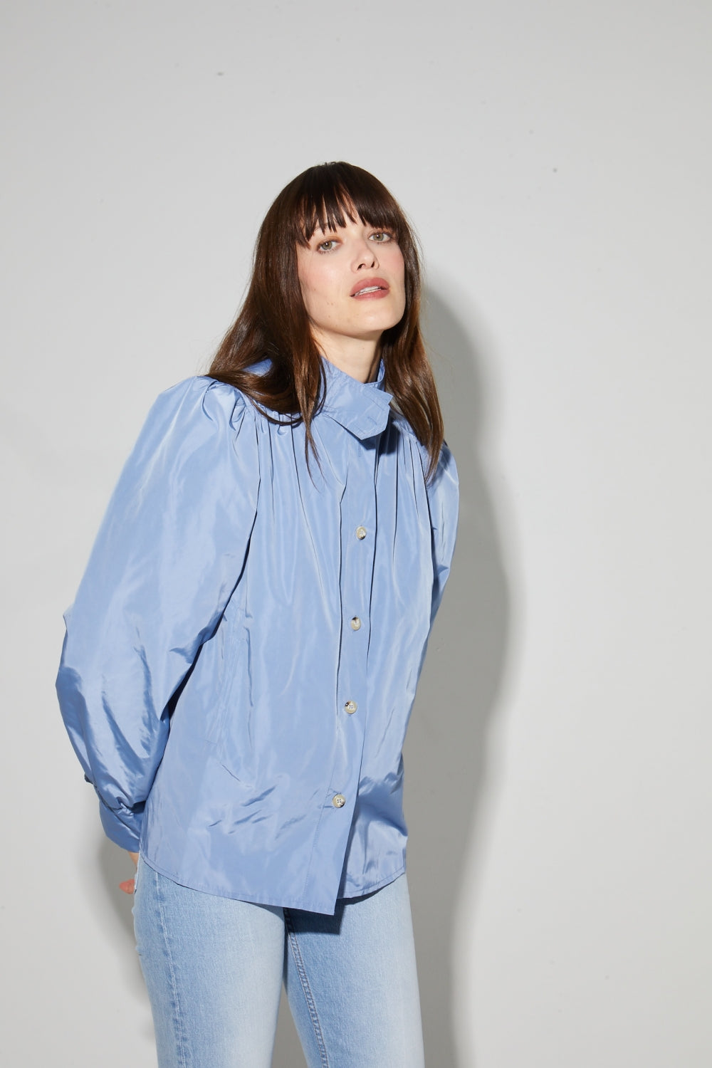 Parka Liv Bleu Denim, Fabriqué En Italie