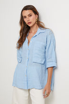 Chemise - Ciel - Femme