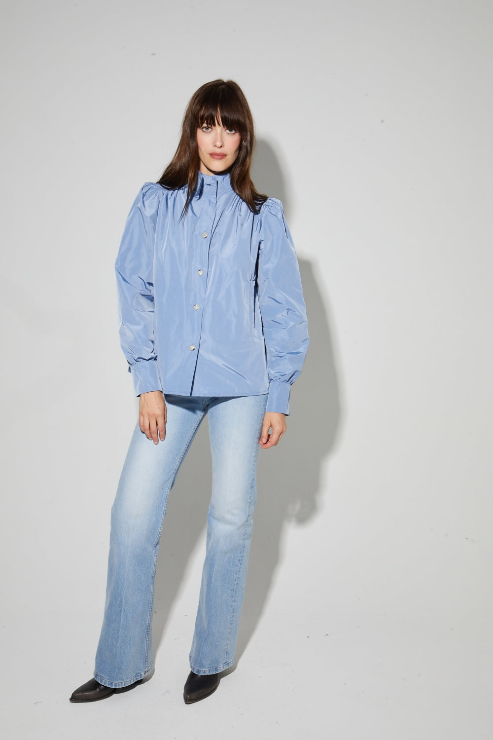 Parka Liv Bleu Denim, Fabriqué En Italie